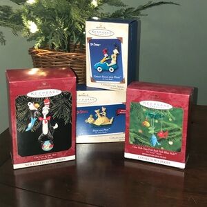 Hallmark Keepsake Ornaments Dr. Seuss Lot of 4